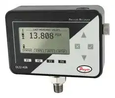 DLI2-A15: Data Logger, 1/4" NPT, IP65, Pressure, 1 Channel, 262143 Samples, USB, LCD