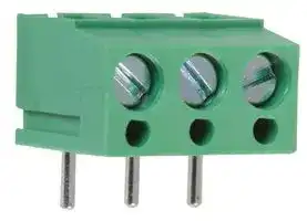 CTBP1050/3: Wire-To-Board Terminal Block, 5 mm, 3 Ways, 22 AWG, 14 AWG, 1.5 mm², Screw