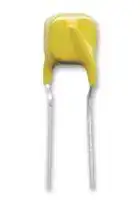 250R120U: Resettable Fuse, PPTC, POLY-FUSE 250R Series, 60 VDC, 120 mA, 240 mA, 2.5 s, Rectangular