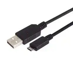 CSMUAMICB-03M: USB Cable, Type A Plug to Micro Type B Plug, 300 mm, 11.8 ft, Black
