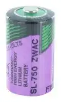 SL-750/P: Battery, 3.6 V, 1/2AA, Lithium Thionyl Chloride, 1.1 Ah, Axial Leaded, 14.7 mm