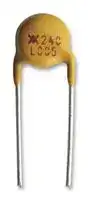 LVR005NS — Resettable Fuse, PPTC, PolySwitch LVR, 240 VAC, 50 mA, 120 mA, 10 s, Round