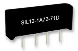 SIL05-1A72-71DHR: Reed Relay, SPST-NO, 5 VDC, SIL Series, Through Hole, 1 kohm, 1 A