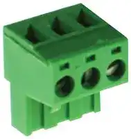 CTB9209/3: Pluggable Terminal Block, 5.08 mm, 3 Ways, 24 AWG, 12 AWG, 2.5 mm², Screw