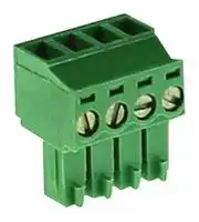 CTB922HD/4: Pluggable Terminal Block, 3.5 mm, 4 Ways, 26 AWG, 16 AWG, 1.3 mm², Screw