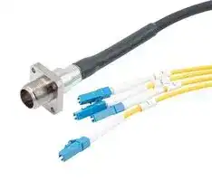 FOC02B3047115M: Fibre Optic Cable, Singlemode, 4 Fibres, AARC Receptacle to 4x LC, 15m, FOC02B30471 Series