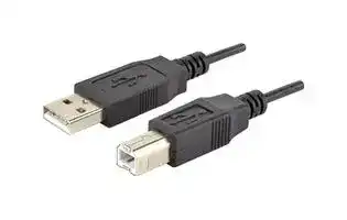 CBLT-UA-UB-1: USB 1 M BLACK TYPE A PLUG TO TYPE B PLUG