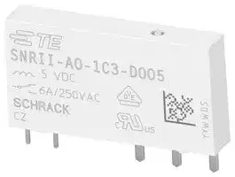 1558940-2: Power Relay, SPDT, 5 VDC, 6 A, SNRII Series, Through Hole, Non Latching