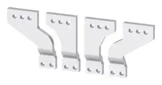 3VW9011-0AL74: Front Broadened Main Connection Pieces, 4 Units, 3WL10/3VA27 Series Circuit Breakers