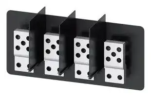 3VW9011-0AL78: Front Extended Main Connection Pieces, 4 Units, 3WL10/3VA27 Series Circuit Breakers