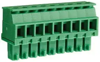CTBP92VE/9S: Pluggable Terminal Block, 3.81 mm, 9 Ways, 28 AWG, 16 AWG, 1 mm², Clamp