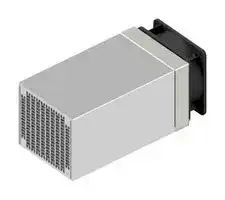 LA HLV 1 200 230: Fan / Force Cooled Heat Sink, 230 VAC, 0.08 K/W, 115 mm, 129 mm, 200 mm, 160 m³/h, 47 dBA