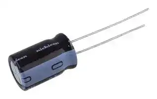 UPJ1K181MHD6: Electrolytic Capacitor, 180 µF, 80 V, ± 20%, Radial Leaded, 5000 hours @ 105°C, Polar