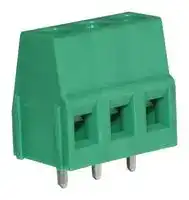 CTBP0100/3: Wire-To-Board Terminal Block, 5 mm, 3 Ways, 22 AWG, 12 AWG, 2.5 mm², Screw