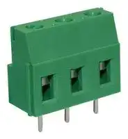CTBP0118/3: Wire-To-Board Terminal Block, 7.62 mm, 3 Ways, 30 AWG, 12 AWG, 2 mm², Screw