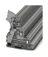 1044423: Fused Terminal Block, Safety Lever, 4 Ways, 4 mm², Screw, 28 A
