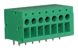 CTBP90VG/7: Wire-To-Board Terminal Block, 5 mm, 7 Ways, 24 AWG, 12 AWG, 2.5 mm², Screw