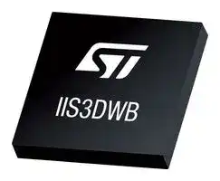 IIS3DWBG1TR: MEMS Accelerometer, ± 2g, ± 4g, ± 8g, ± 16g, X, Y, Z, I2C, SPI, LGA, 14 Pins