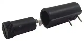 BK-HTC-50M: Fuseholder, 5mm x 20mm, 250VAC, 10 A, Through Hole