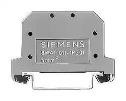 8WA1011-1PG00: Fused Terminal Block, PE, 4 mm2, 2 Screw Terminal