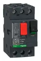 GV2ME05: Thermal Magnetic Circuit Breaker, GV2M, TeSys Deca Series, 1 A, 3 Pole, 690 VAC, DIN Rail