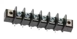 38720-3206: Panel Mount Barrier Terminal Block, 1 Row, 6 Ways, 24 AWG, 12 AWG, 9.53 mm, 25 A