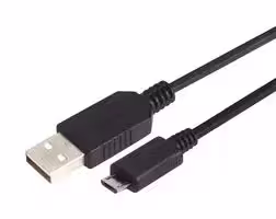 CSMUAZMICB-2M: USB Cable, Type A Plug to Micro Type B Plug, 2 m, 6.6 ft, USB 2.0, Black