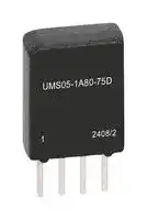 UMS05-1A80-75D: Reed Relay, SPST-NO, 5 VDC, UMS Series, Through Hole, 400 ohm, 500 mA