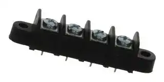 38740-6104: PCB Mount Barrier Terminal Block, 11.11 mm, 1 Row, 4 Ways, 22 AWG, 14 AWG, 15 A