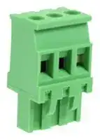 CTB922VE/3R: Pluggable Terminal Block, 3.81 mm, 3 Ways, 26 AWG, 16 AWG, 1.3 mm², Screw