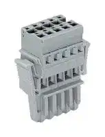 769-106/021-000: Pluggable Terminal Block, 5 mm, 6 Ways, 4 mm², Clamp