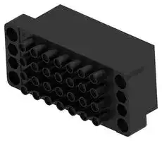 205690-2: Connector, M Series, 28 Contacts, 6.35 mm, Receptacle, Screw, 4 Rows