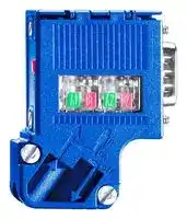 6ES7972-0DA60-0XA0: Bus Connector, Plug, RS485, Profibus DP, Terminating Resistor I/O Systems, 72.7 mm x 16 mm x 34 mm