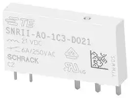 1558940-5: Power Relay, SPDT, 21 VDC, 6 A, SNRII Series, Through Hole, Non Latching