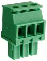 CTBP92VE/3R: Pluggable Terminal Block, 3.81 mm, 3 Ways, 28 AWG, 16 AWG, 1 mm², Clamp