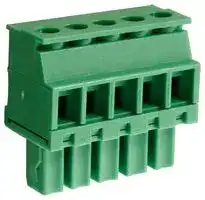CTBP92VE/5R: Pluggable Terminal Block, 3.81 mm, 5 Ways, 28 AWG, 16 AWG, 1 mm², Clamp