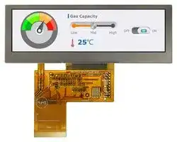 MDT0390A6IH-RGB: TFT LCD, 3.9 ", 480 x 128 Pixels, Landscape, RGB, 3V