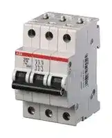 2CDS283001R0064: Thermal Magnetic Circuit Breaker, MCB, 3P, 25 kA, 400 V, 6 A