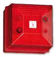 FL40/D50/R/RN: Visual Signal Indicator, Industrial, Red, Flashing, 24VDC, IP65, 81mm Height