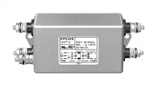 B84112G0000M120: Power Line Filter, General Purpose, 250 V, 20 A, Single Phase, 1 Stage, Chassis Mount