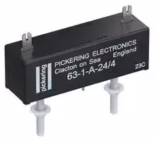63-1-A-24/4: Reed Relay, SPST-NO, 24 VDC, 63 Series, PCB, 350 ohm, 3 A