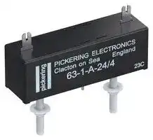 63-1-A-24/4: Reed Relay, SPST-NO, 24 VDC, 63 Series, PCB, 350 ohm, 3 A