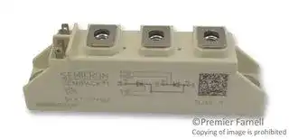 SKKT 107/16 E: Thyristor Module, Series Connected, 119 A, 1.6 kV
