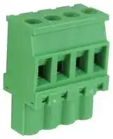 CTB922VG/4S: Pluggable Terminal Block, 5 mm, 4 Ways, 24 AWG, 12 AWG, 3.3 mm², Screw