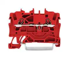2001-1203: DIN Rail Mount Terminal Block, 2 Ways, 22 AWG, 14 AWG, 1.5 mm², Push In, 18 A
