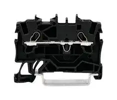2001-1205: DIN Rail Mount Terminal Block, 2 Ways, 22 AWG, 14 AWG, 1.5 mm², Push In, 17.5 A
