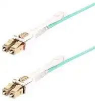 450FBLCLC4PP: Fiber Optic Cable, 4m (13.1ft) LC/LC-UPC OM4 Multimode Fiber Cable, Push Pull Tabs, 50/125, 100G