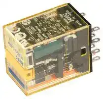 RU42S-C-D24: Power Relay, 4PDT, 24 VDC, 3 A, RU Series, Socket, Non Latching