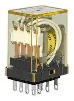 RY2KS-UAC120V: Power Relay, DPDT, 120 VAC, 3 A, RY Series, Socket, Latching Single Coil