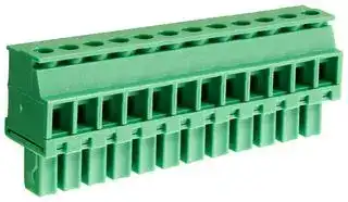 CTBP92VE/12R: Pluggable Terminal Block, 3.81 mm, 12 Ways, 28 AWG, 16 AWG, 1 mm², Clamp
